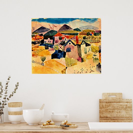 Uitzicht van Saint Germain, Paul Klee, Poster (Keuken)