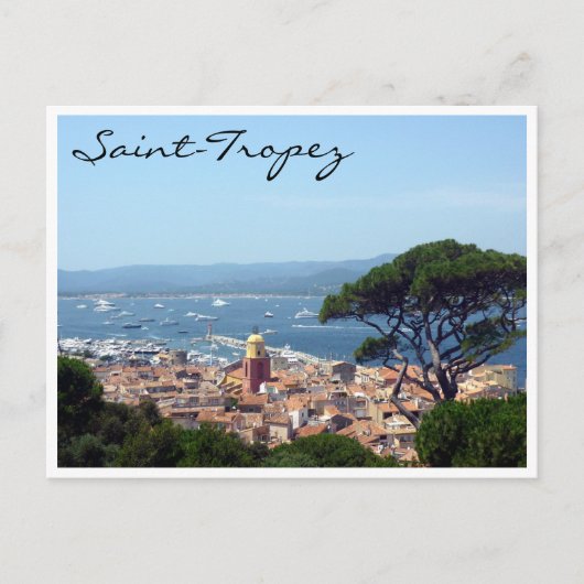 uitzicht van saint-tropez briefkaart (Voorkant)