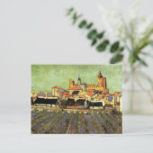 Uitzicht van Saintes Maries door Vincent van Gogh Briefkaart (Staand voorkant)