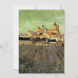 Uitzicht van Saintes Maries door Vincent van Gogh Kaart