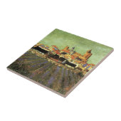 Uitzicht van Saintes Maries door Vincent van Gogh Tegeltje (Zijkant)