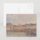 Uitzicht van Salzburg (door Rudolf von Alt) Briefkaart (Voorkant / Achterkant)
