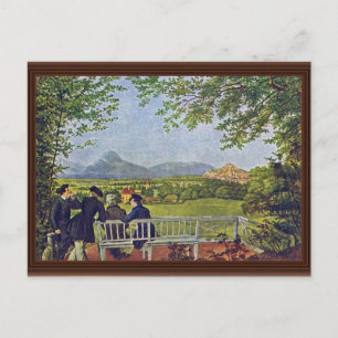 Uitzicht van salzburg van Julius Schnorr von Carol Briefkaart