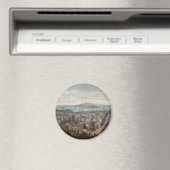 Uitzicht van San Francisco (1860) magneet (Insitu (Vaatwasser))