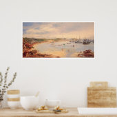 Uitzicht van San Francisco, California Harbour (05 Poster (Keuken)