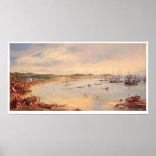 Uitzicht van San Francisco, California Harbour (05 Poster