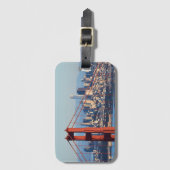Uitzicht van San Francisco door Golden Gate Bridge Bagagelabel (Voorkant (verticaal))