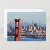 Uitzicht van San Francisco door Golden Gate Bridge Briefkaart (Voorkant / Achterkant)