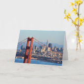 Uitzicht van San Francisco door Golden Gate Bridge Kaart (Gele Bloem)