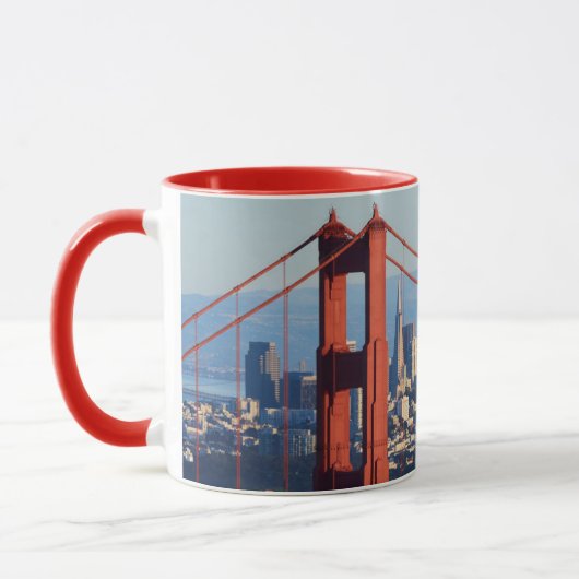 Uitzicht van San Francisco door Golden Gate Bridge Mok (Links)