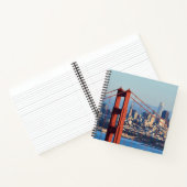 Uitzicht van San Francisco door Golden Gate Bridge Notitieboek (Binnen)