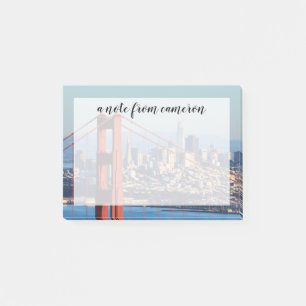 Uitzicht van San Francisco door Golden Gate Bridge Post-it® Notes