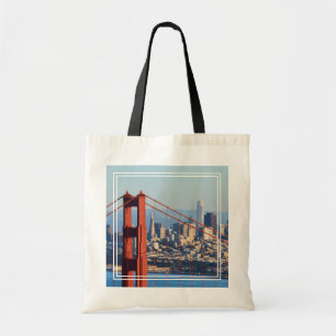 Uitzicht van San Francisco door Golden Gate Bridge Tote Bag