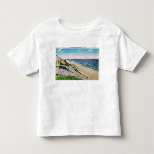 Uitzicht van Sand Dunes en het strand Kinder Shirts (Voorkant)