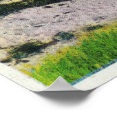 Uitzicht van Sand Dunes en het strand Poster (Hoek)