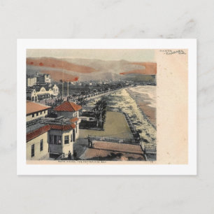Uitzicht van Santa Barbara, Californië Vintage c19 Briefkaart