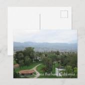 Uitzicht van Santa Barbara City College Briefkaart (Voorkant / Achterkant)