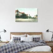 Uitzicht van Santa Cruz AvenueLos Gatos, CA Canvas Afdruk (Insitu (Slaapkamer))