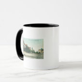 Uitzicht van Santa Cruz AvenueLos Gatos, CA Mok (Voorkant links)