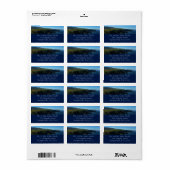 Uitzicht van Santa Cruz op de Kanaaleilanden Etiket (Full Sheet)