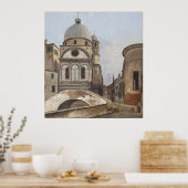 Uitzicht van Santa Maria dei Miracoli Poster (Keuken)
