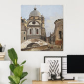 Uitzicht van Santa Maria dei Miracoli Poster (Thuiskantoor)