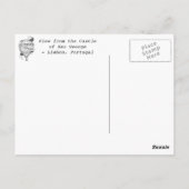 Uitzicht van Sao Jorge Castle, Portugal - Briefkaa Briefkaart (Achterkant)