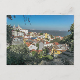 Uitzicht van Sao Jorge Castle, Portugal - Briefkaa Briefkaart