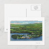 Uitzicht van Saranac Inn Briefkaart (Voorkant / Achterkant)