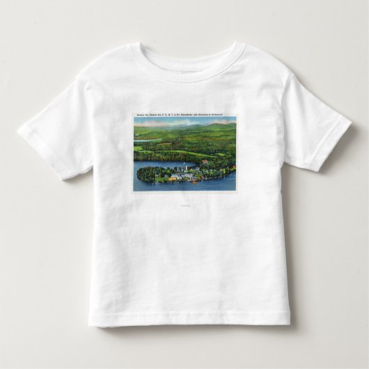 Uitzicht van Saranac Inn Kinder Shirts (Voorkant)