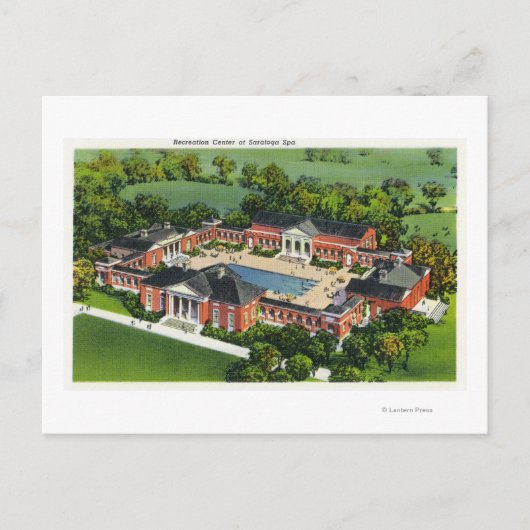 Uitzicht van Saratoga Spa Recreation Centre Briefkaart (Voorkant)