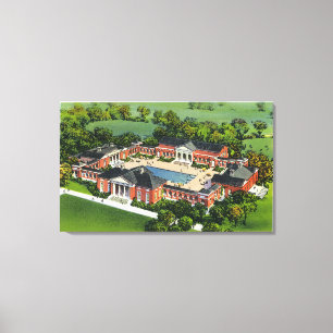 Uitzicht van Saratoga Spa Recreation Centre Canvas Afdruk