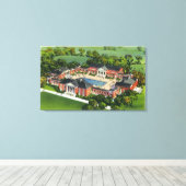 Uitzicht van Saratoga Spa Recreation Centre Canvas Afdruk (Insitu (Houten vloer))