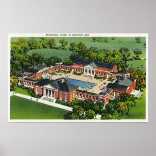 Uitzicht van Saratoga Spa Recreation Centre Poster
