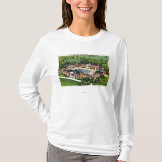 Uitzicht van Saratoga Spa Recreation Centre T-shirt (Voorkant)