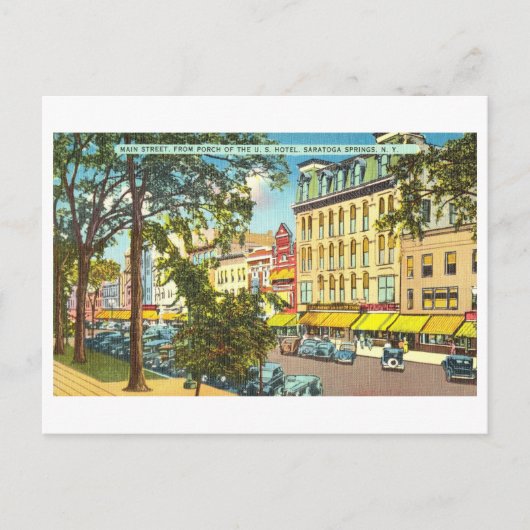  Uitzicht van Saratoga Springs, New York, Briefkaart (Voorkant)