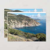 Uitzicht van Sardinië panoramisch Briefkaart (Voorkant / Achterkant)