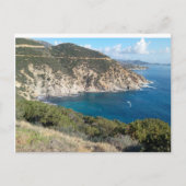 Uitzicht van Sardinië panoramisch Briefkaart (Voorkant)