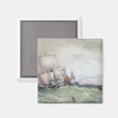 Uitzicht van Scarborough, met een Collier Brig Magneet (Voorkant / Achterkant)