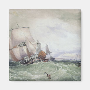 Uitzicht van Scarborough, met een Collier Brig Magneet