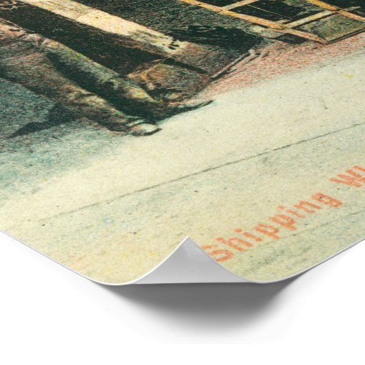 Uitzicht van scheepsbemanningen poster (Hoek)