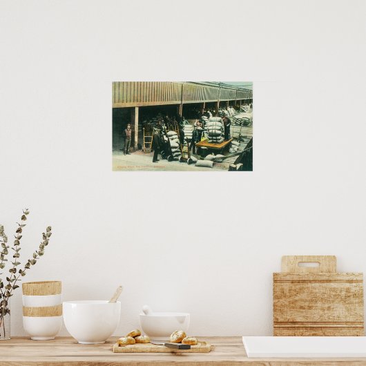 Uitzicht van scheepsbemanningen poster (Keuken)