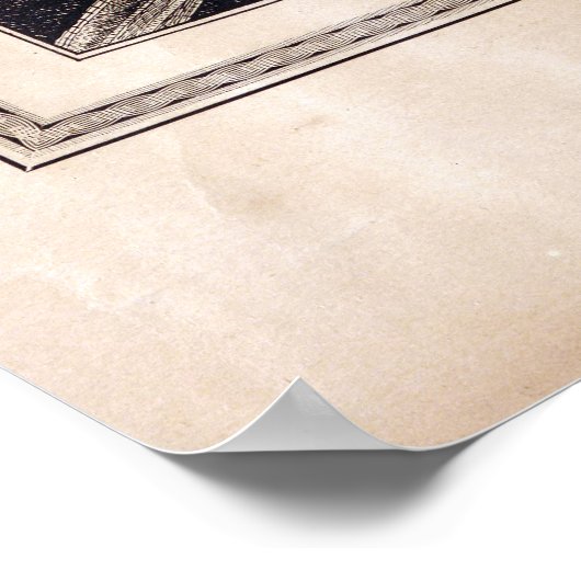 Uitzicht van Schengen, New York (1882) Poster (Hoek)