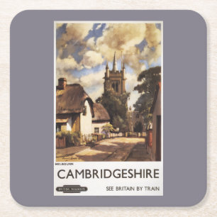 Uitzicht van schilderachtig land British Railways  Kartonnen Onderzetters