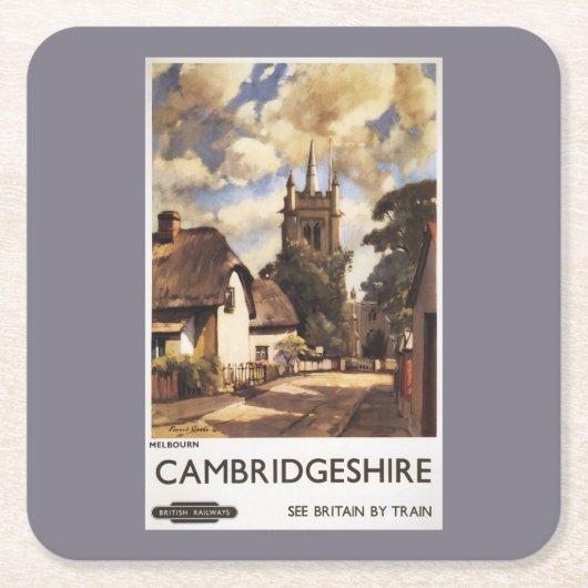 Uitzicht van schilderachtig land British Railways  Kartonnen Onderzetters (Voorkant)