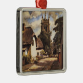 Uitzicht van schilderachtig land British Railways  Metalen Ornament (Rechts)