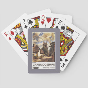 Uitzicht van schilderachtig land British Railways  Pokerkaarten