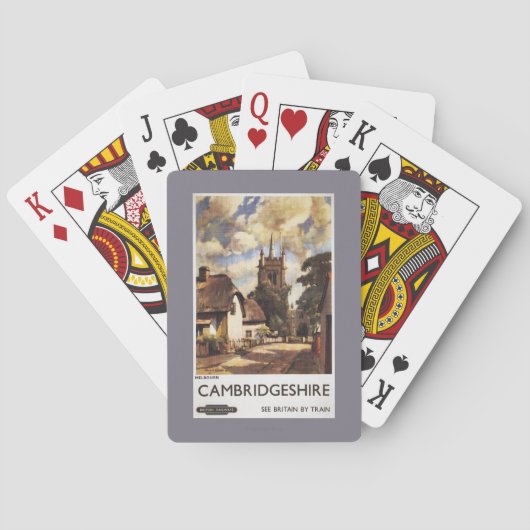 Uitzicht van schilderachtig land British Railways Pokerkaarten (Achterkant)