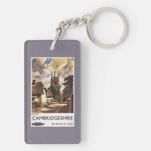 Uitzicht van schilderachtig land British Railways  Sleutelhanger (achterkant)