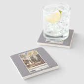 Uitzicht van schilderachtig land British Railways Stenen Onderzetter (Zijkant)